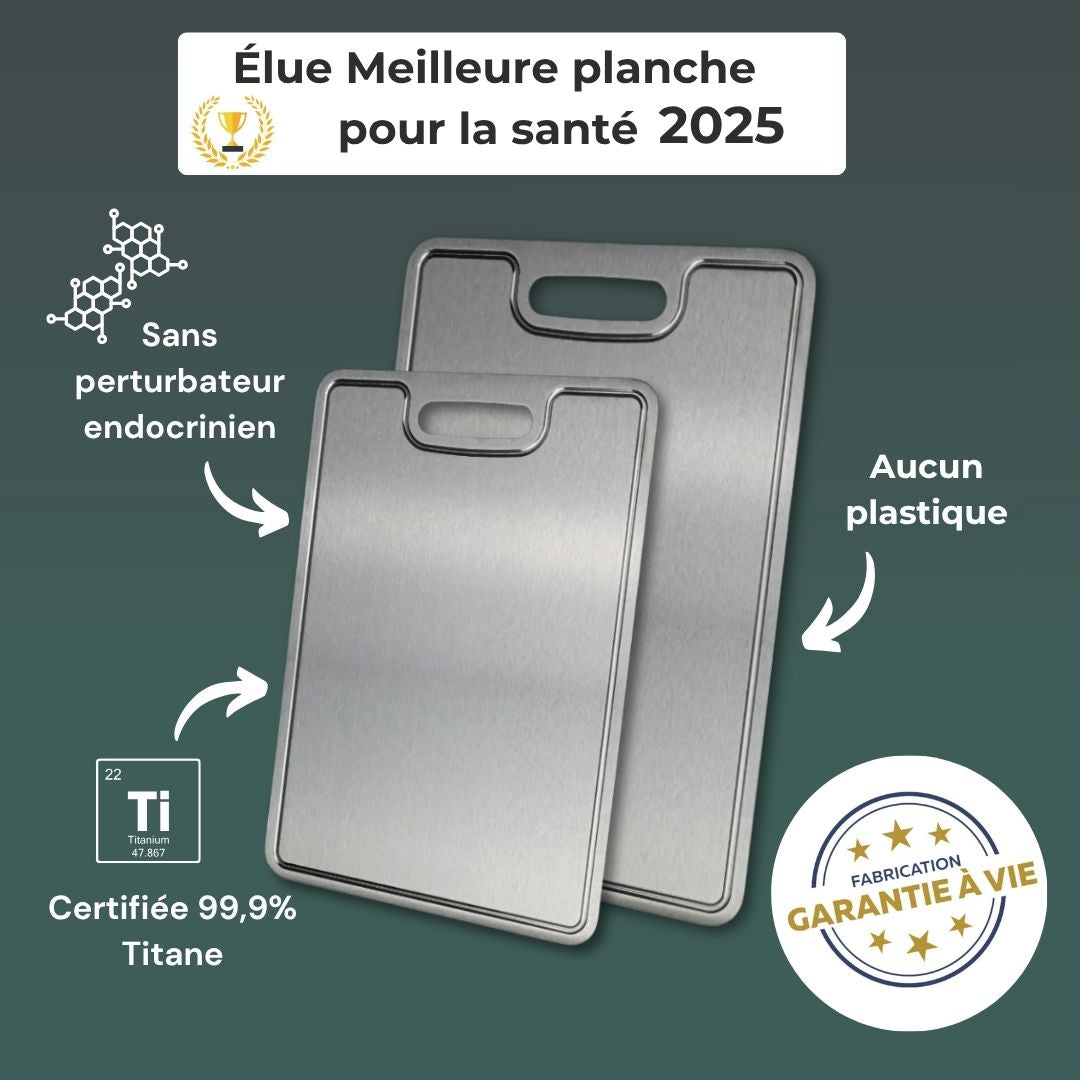 Planche certifiée pur Titane 36x25cm