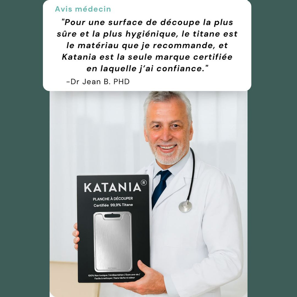 Planche certifiée titane pur 36x25cm