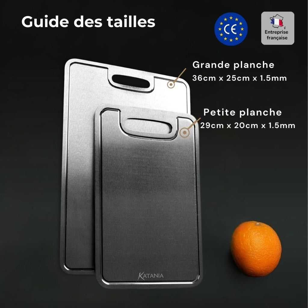Planche certifiée titane pur 36x25cm